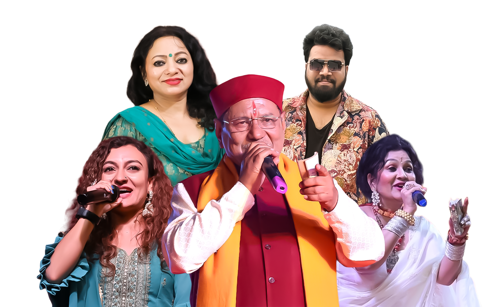 BlueRed Production artists collage